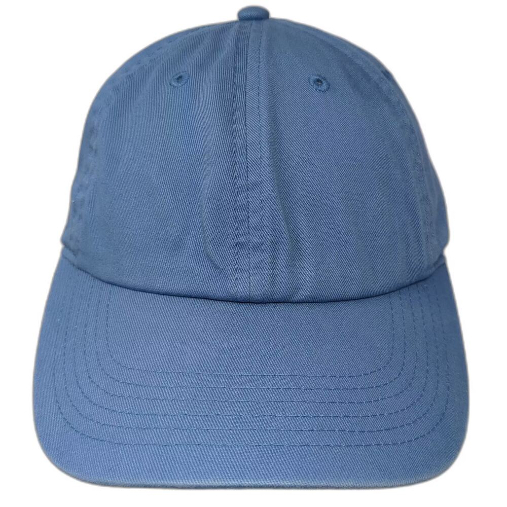Gelante Baseball Cap Blue Slideback Hat OS Plain Solid Cotton Adjustable Blank